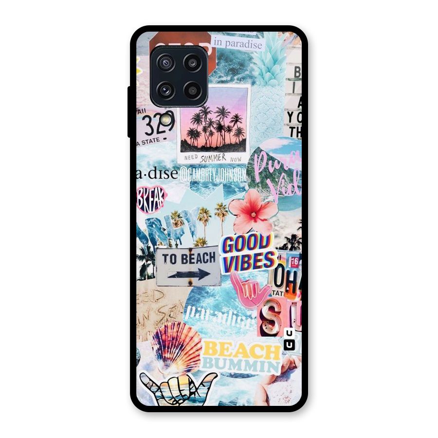 Beaching Life Glass Back Case for Galaxy M32