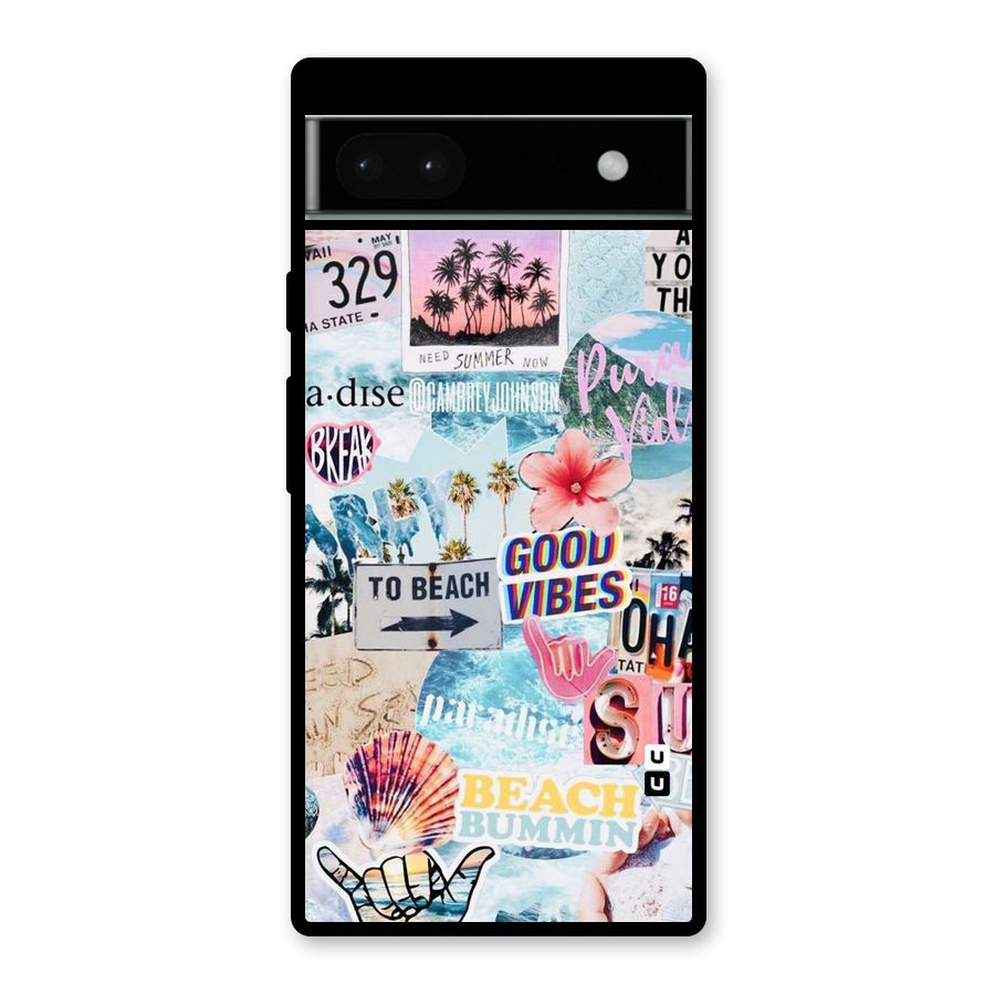 Beaching Life Glass Back Case for Google Pixel 6a