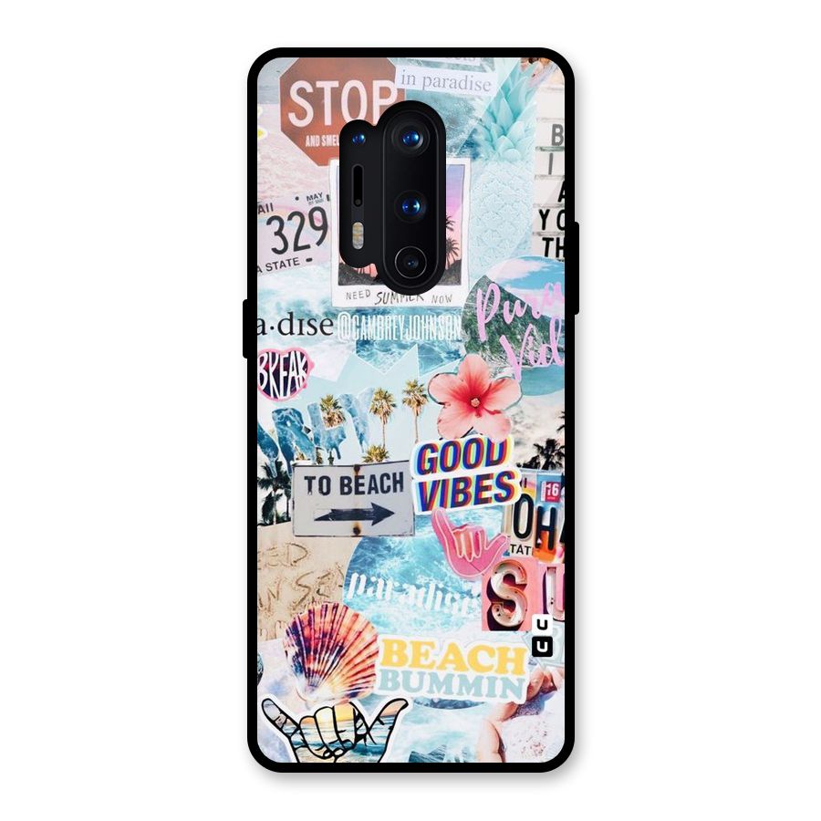 Beaching Life Glass Back Case for OnePlus 8 Pro