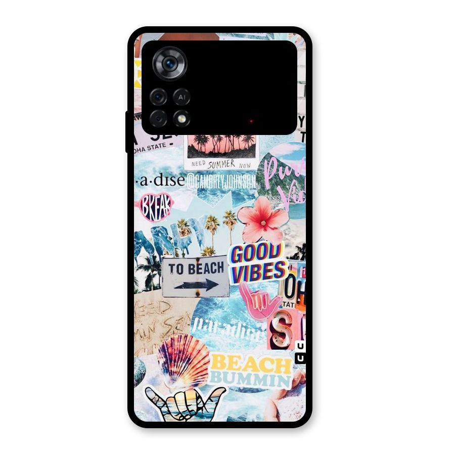 Beaching Life Glass Back Case for Poco X4 Pro 5G