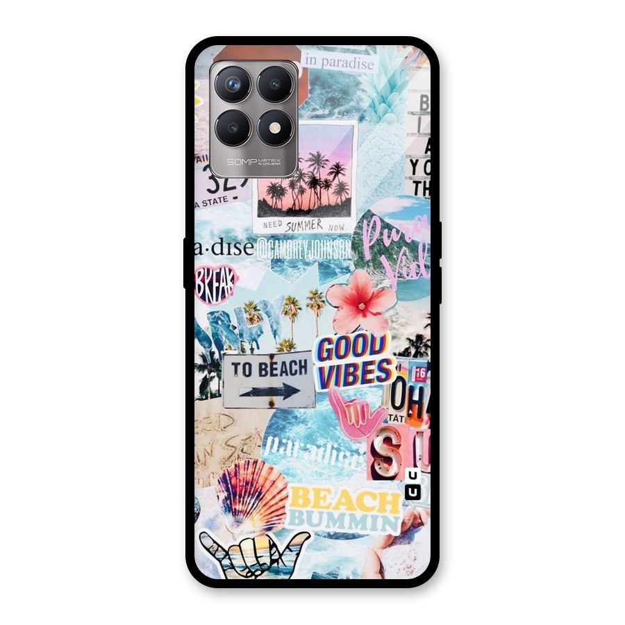 Beaching Life Glass Back Case for Realme Narzo 50