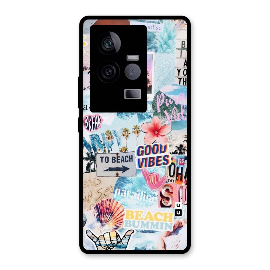 Beaching Life Glass Back Case for Vivo iQOO 11 5G