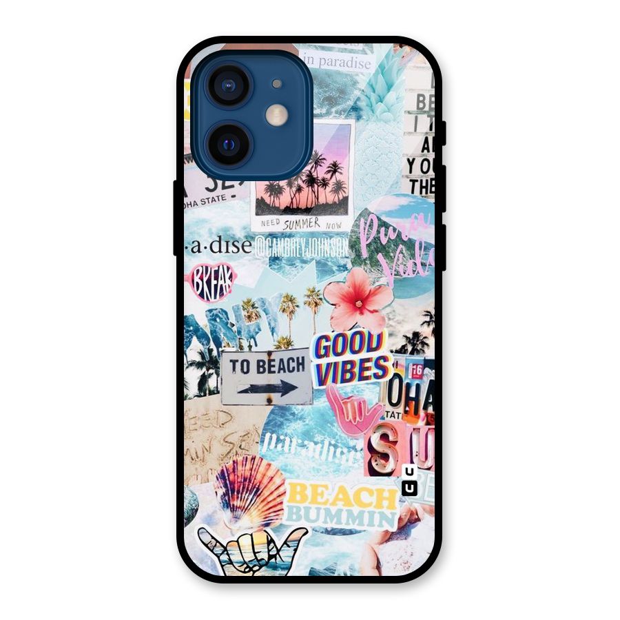 Beaching Life Glass Back Case for iPhone 12 Mini