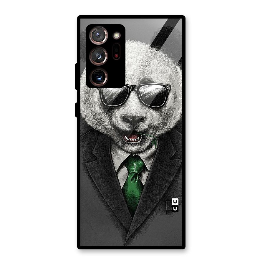 Bear Face Glass Back Case for Galaxy Note 20 Ultra 5G