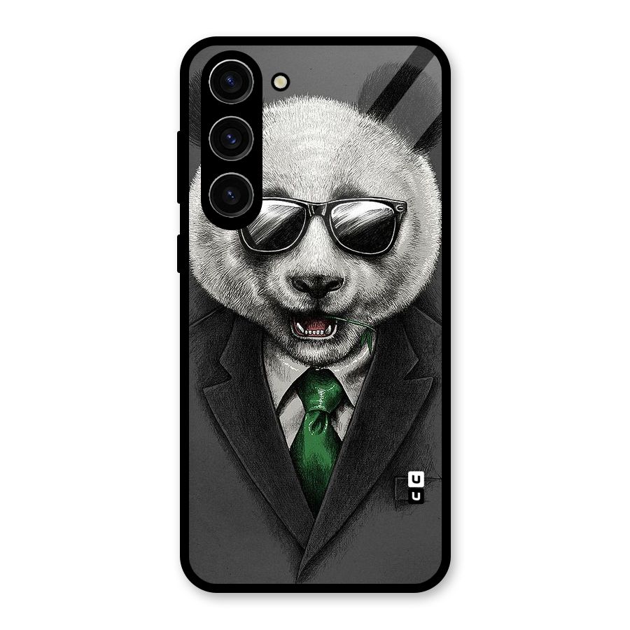 Bear Face Glass Back Case for Galaxy S23 Plus