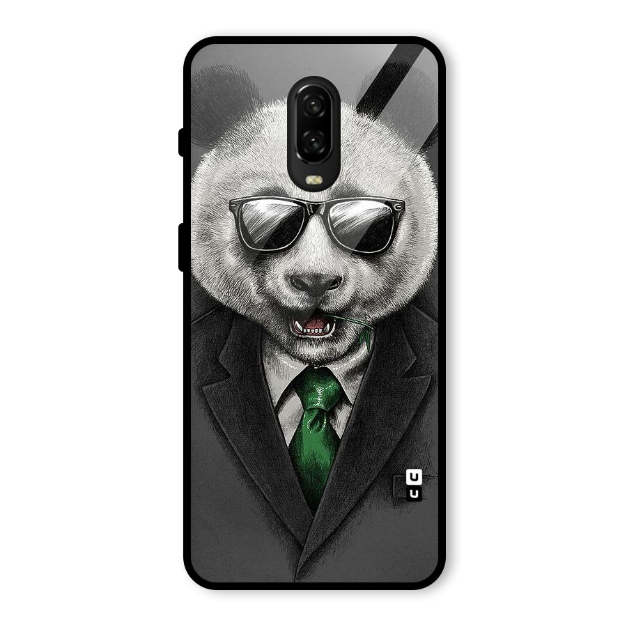 Bear Face Glass Back Case for OnePlus 6T