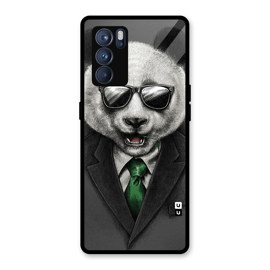 Bear Face Glass Back Case for Oppo Reno6 Pro 5G