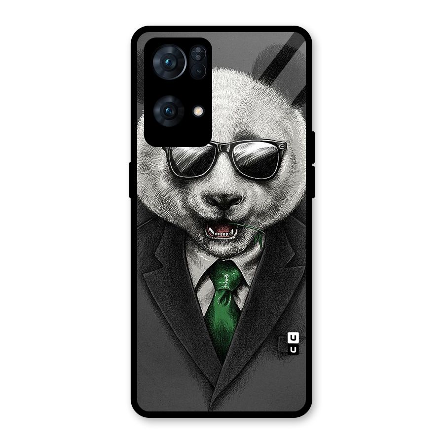 Bear Face Glass Back Case for Oppo Reno7 Pro 5G