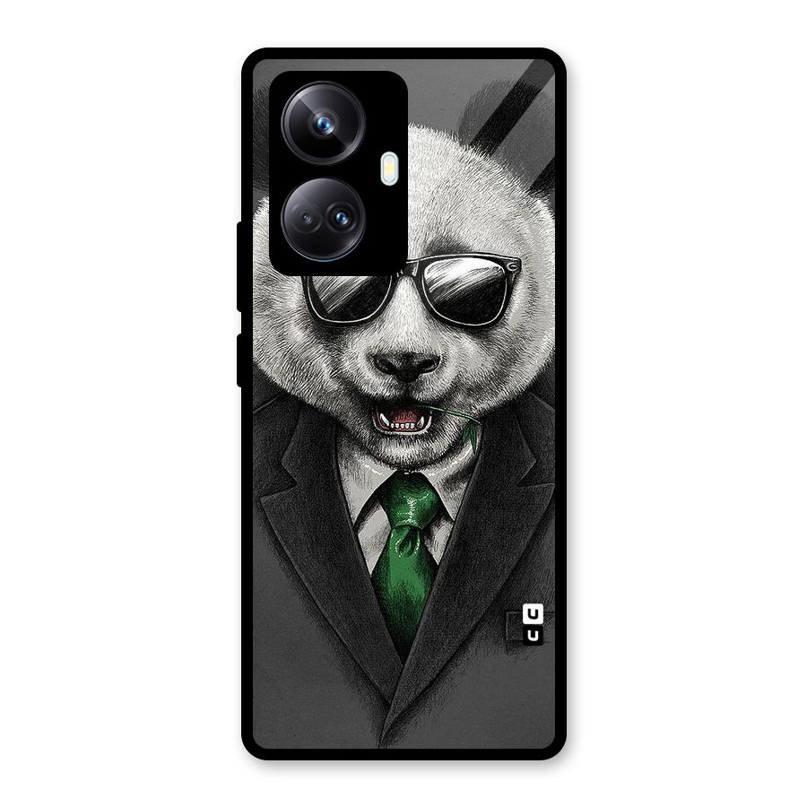 Bear Face Glass Back Case for Realme 10 Pro Plus