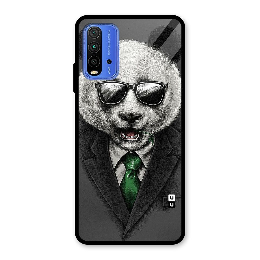 Bear Face Glass Back Case for Redmi 9 Power