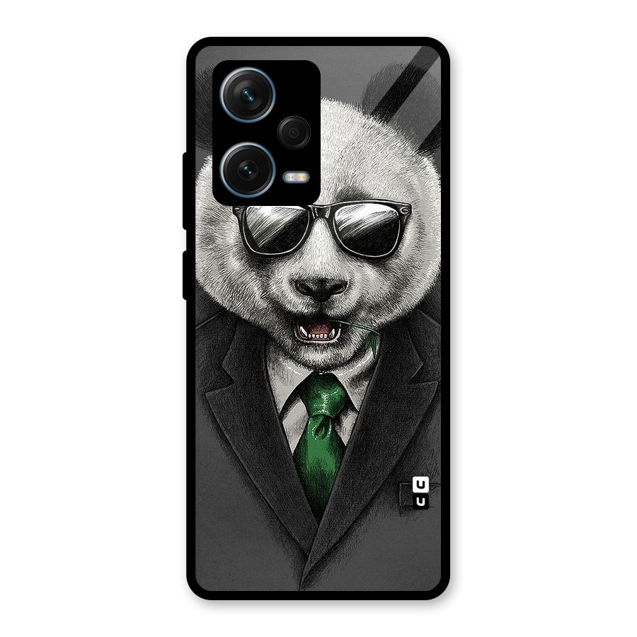 Bear Face Glass Back Case for Redmi Note 12 Pro Plus 5G