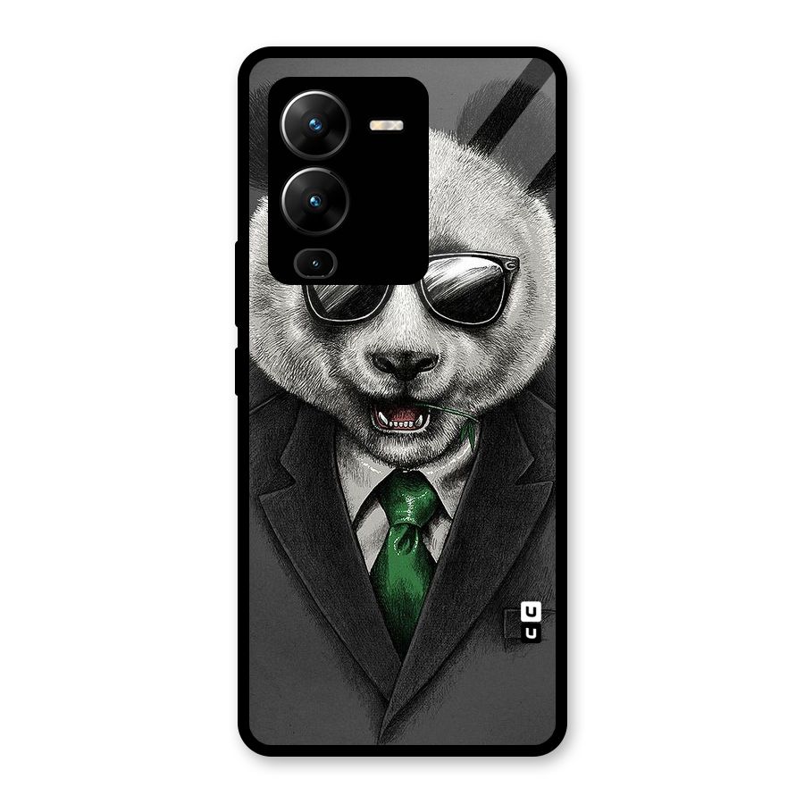 Bear Face Glass Back Case for Vivo V25 Pro