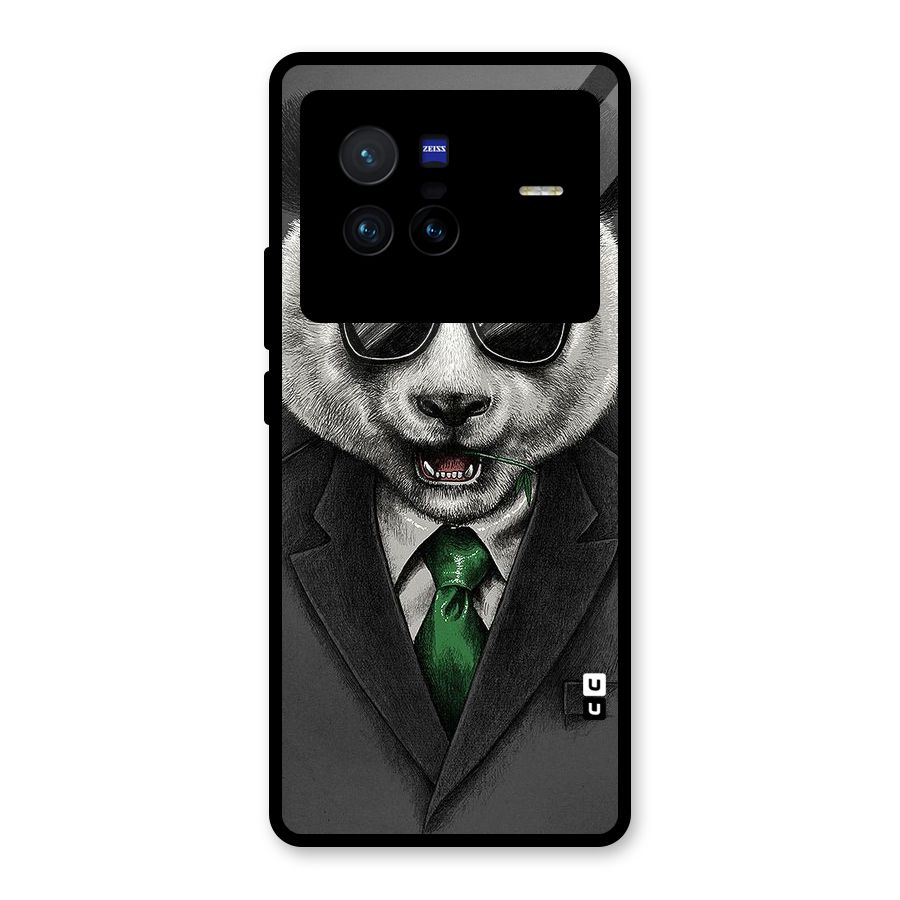 Bear Face Glass Back Case for Vivo X80