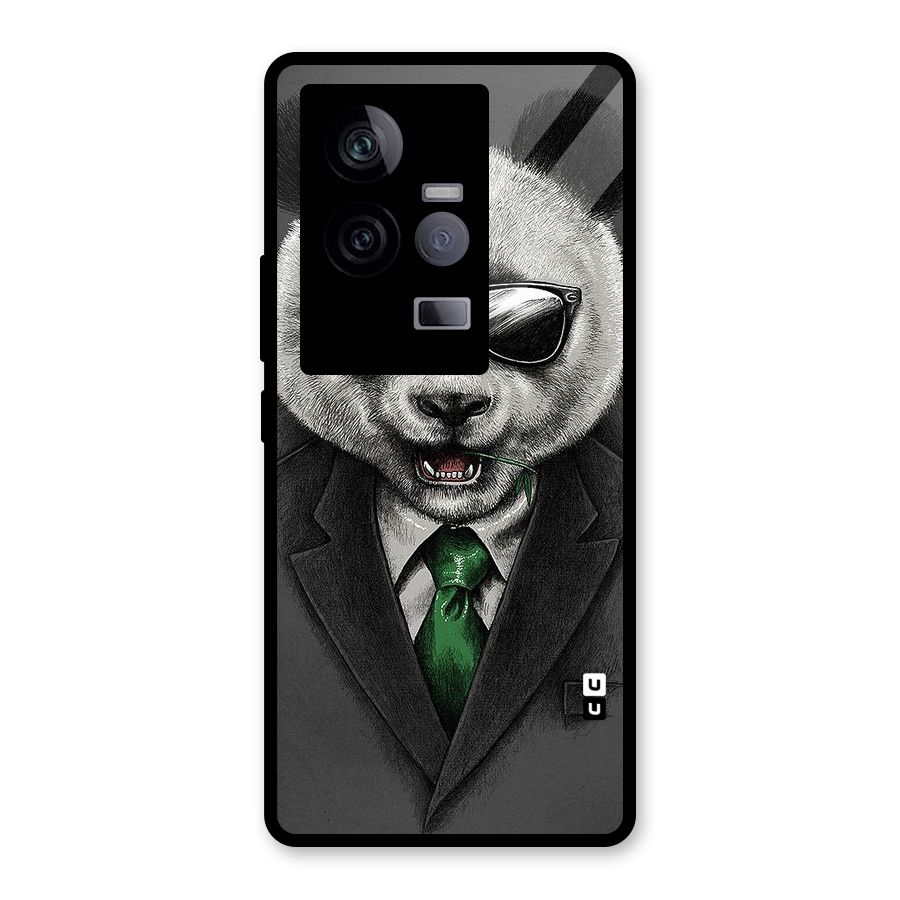 Bear Face Glass Back Case for Vivo iQOO 11 5G