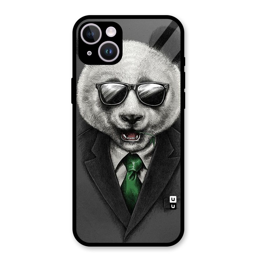 Bear Face Glass Back Case for iPhone 14 Plus