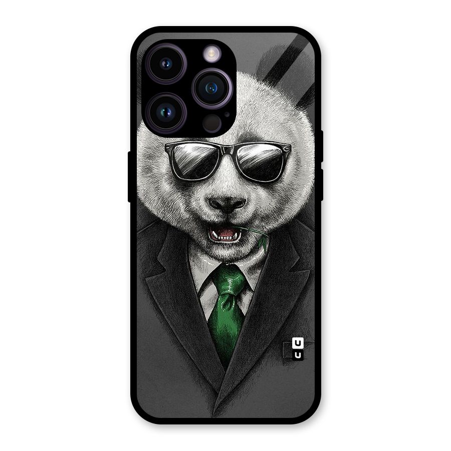 Bear Face Glass Back Case for iPhone 14 Pro Max