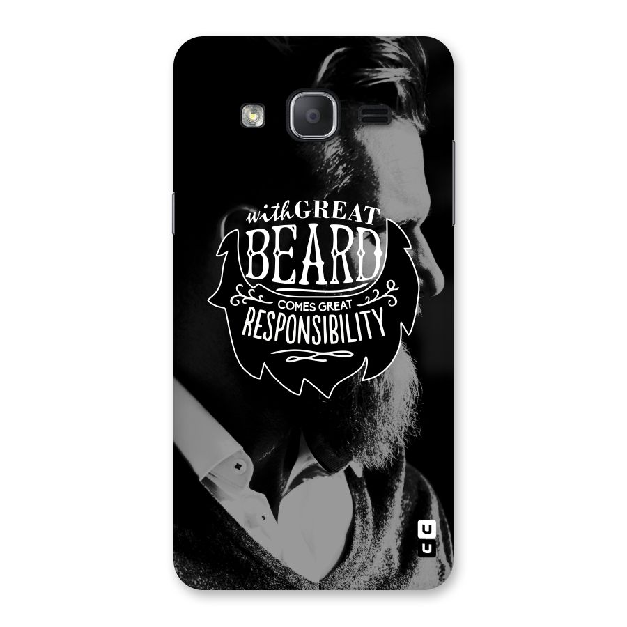 Beard Responsibility Quote Back Case for Galaxy On7 2015