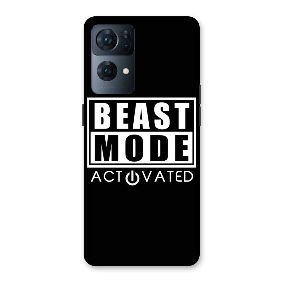 Beast Mode Activated Back Case for Oppo Reno7 Pro 5G