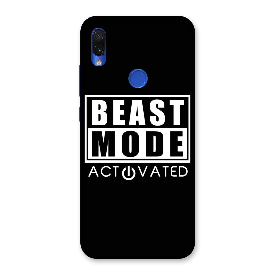 Beast Mode Activated Back Case for Redmi Note 7S