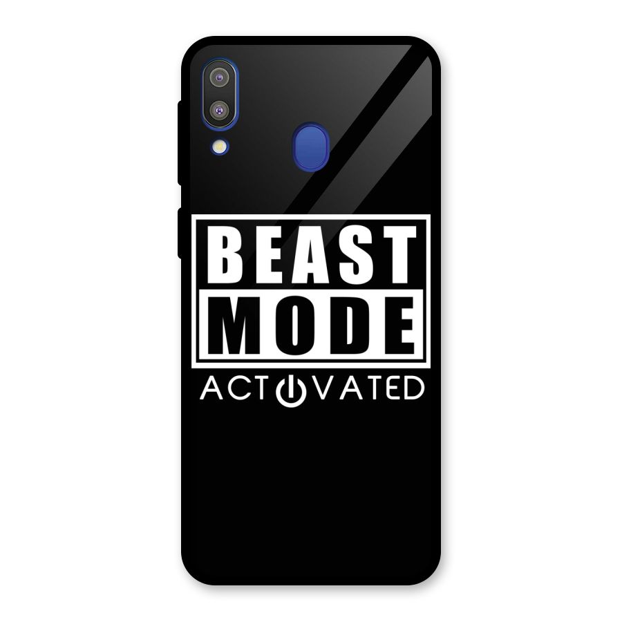 Beast Mode Activated Glass Back Case for Galaxy M20