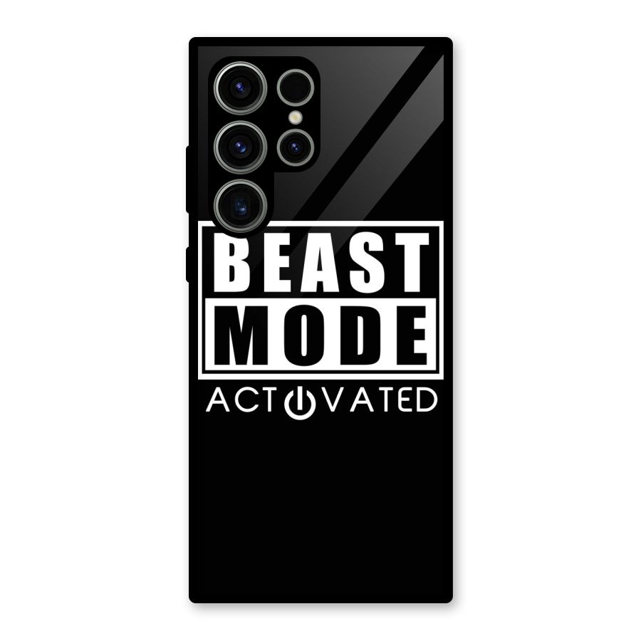 Beast Mode Activated Glass Back Case for Galaxy S23 Ultra