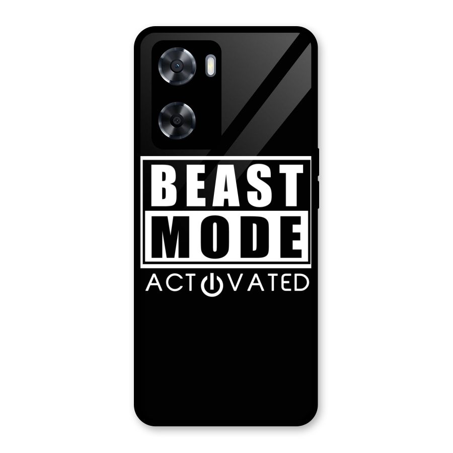 Beast Mode Activated Glass Back Case for Oppo A57 2022