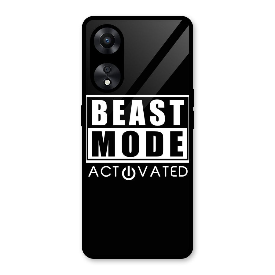 Beast Mode Activated Glass Back Case for Oppo A78