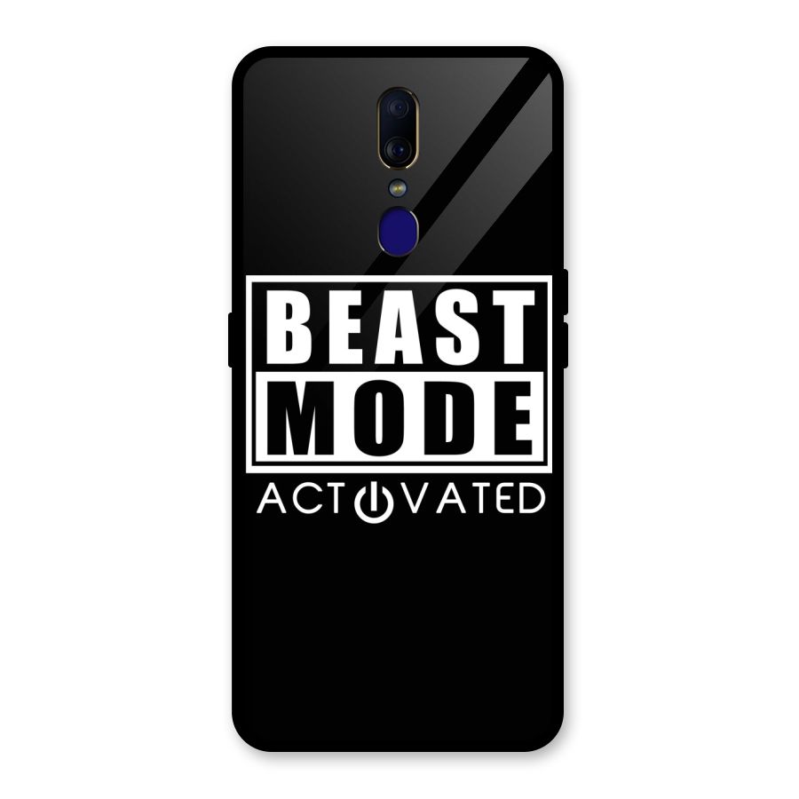 Beast Mode Activated Glass Back Case for Oppo F11
