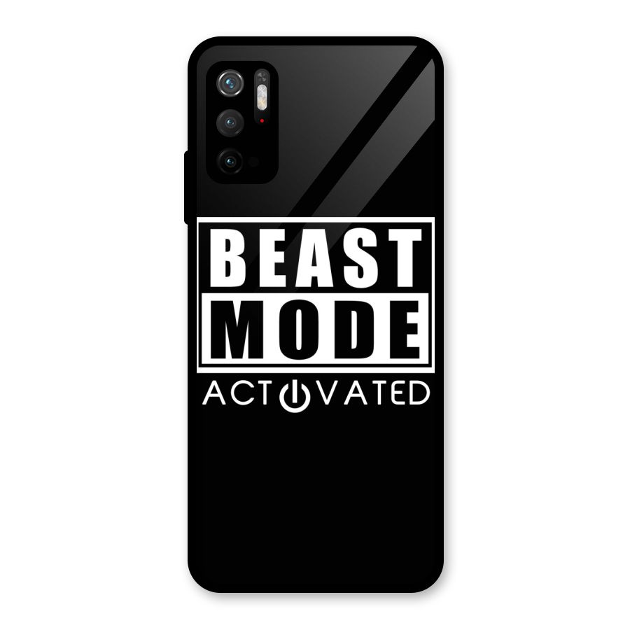 Beast Mode Activated Glass Back Case for Poco M3 Pro 5G
