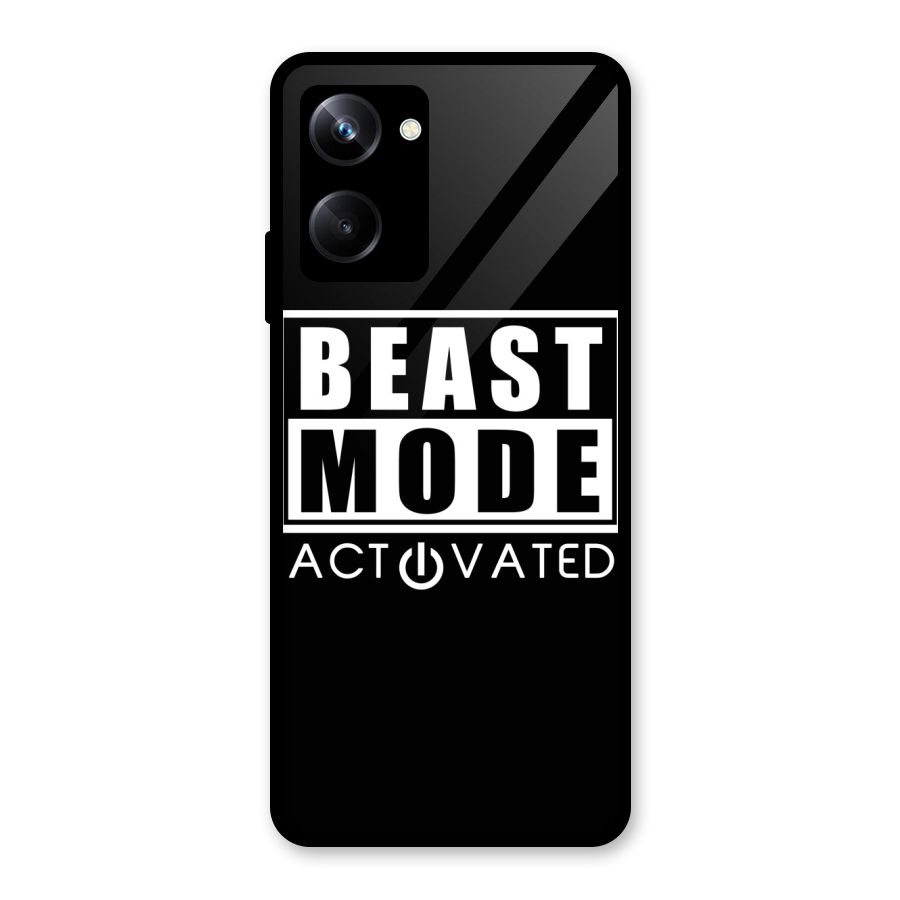 Beast Mode Activated Glass Back Case for Realme 10 Pro