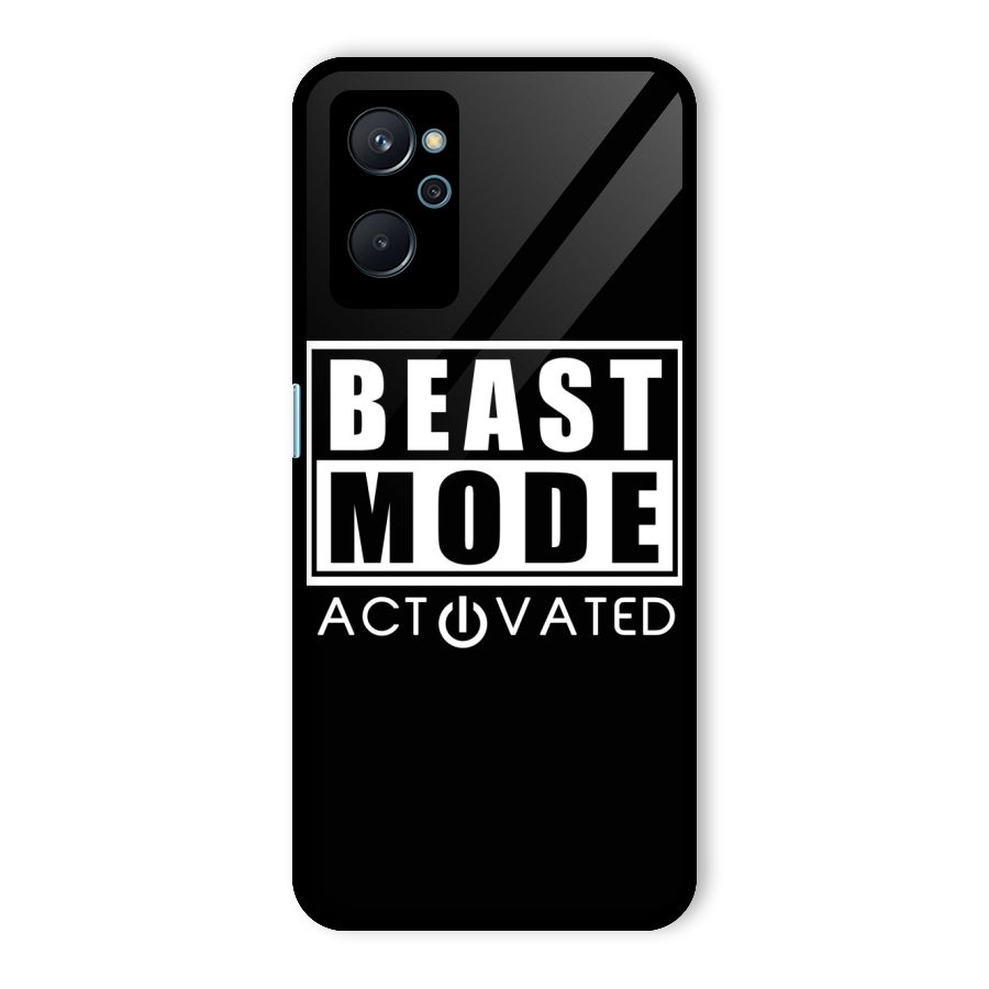 Beast Mode Activated Glass Back Case for Realme 9i