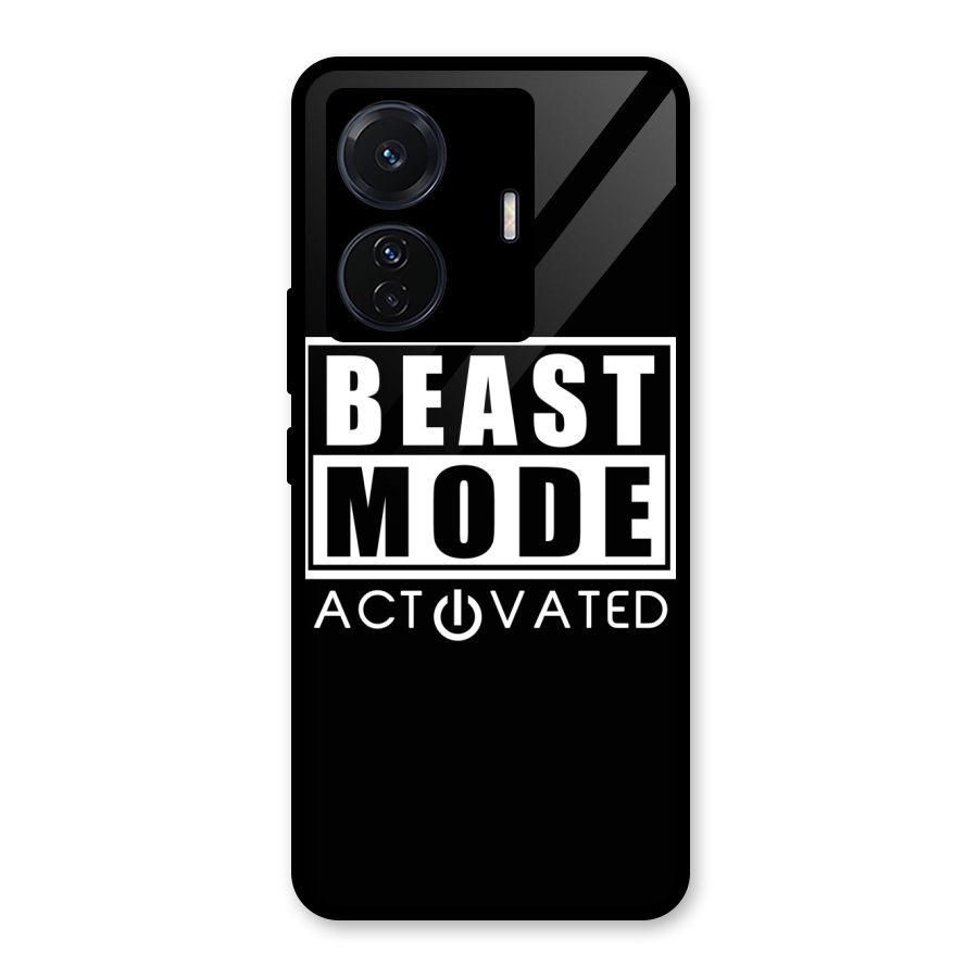Beast Mode Activated Glass Back Case for Vivo iQOO Z6 Pro