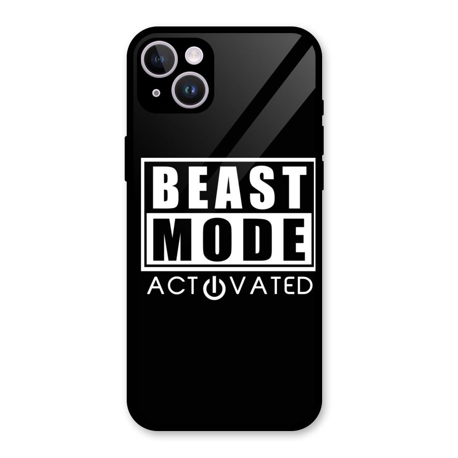 Beast Mode Activated Glass Back Case for iPhone 14 Plus
