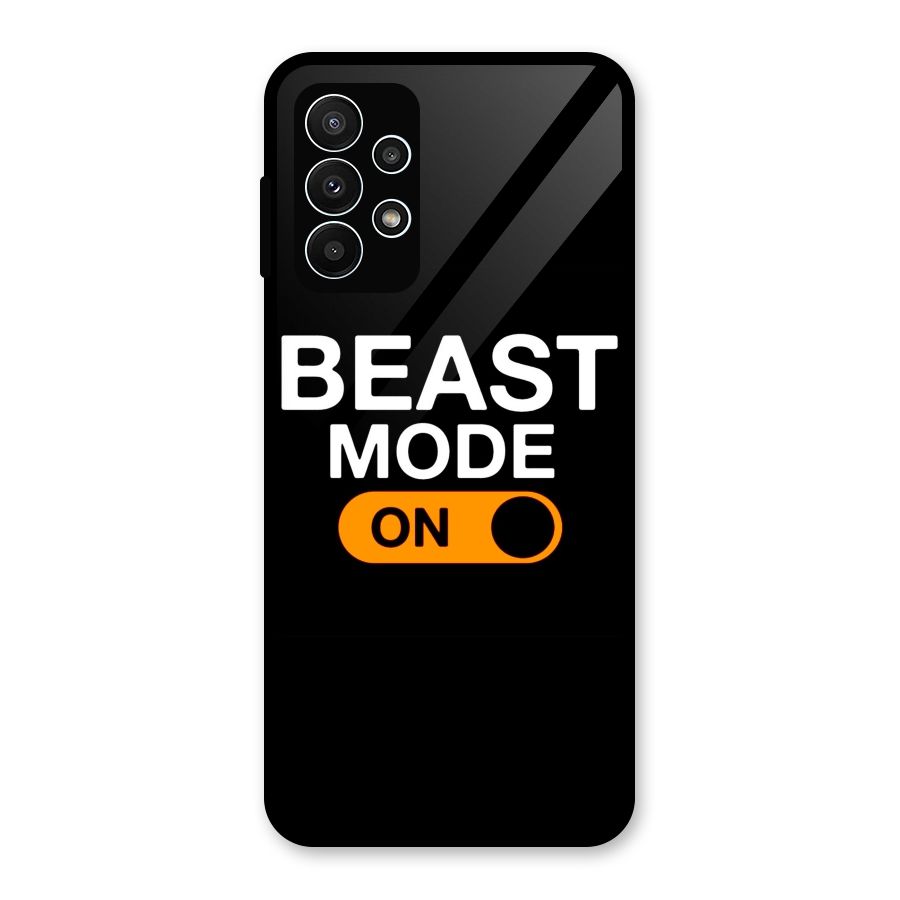 Beast Mode Switched On Glass Back Case for Galaxy A23