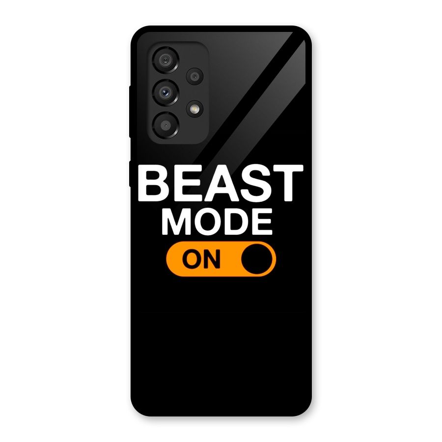 Beast Mode Switched On Glass Back Case for Galaxy A33 5G