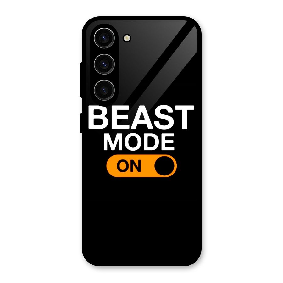 Beast Mode Switched On Glass Back Case for Galaxy S23