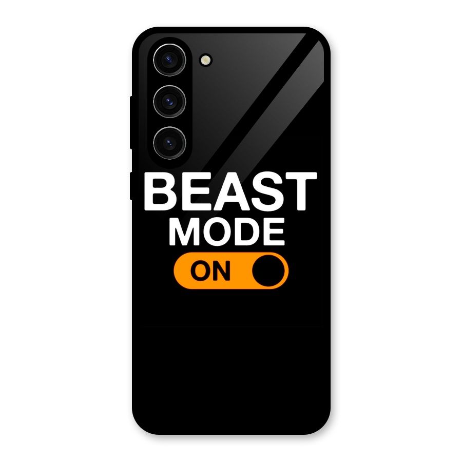 Beast Mode Switched On Glass Back Case for Galaxy S23 Plus