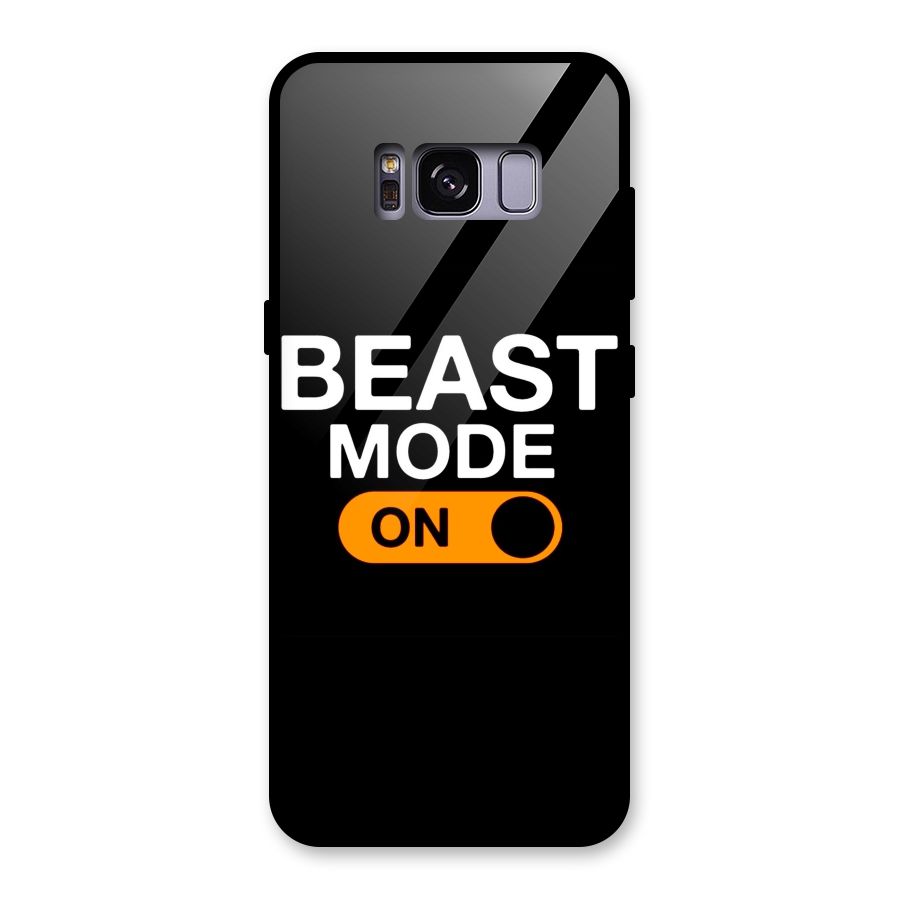 Beast Mode Switched On Glass Back Case for Galaxy S8