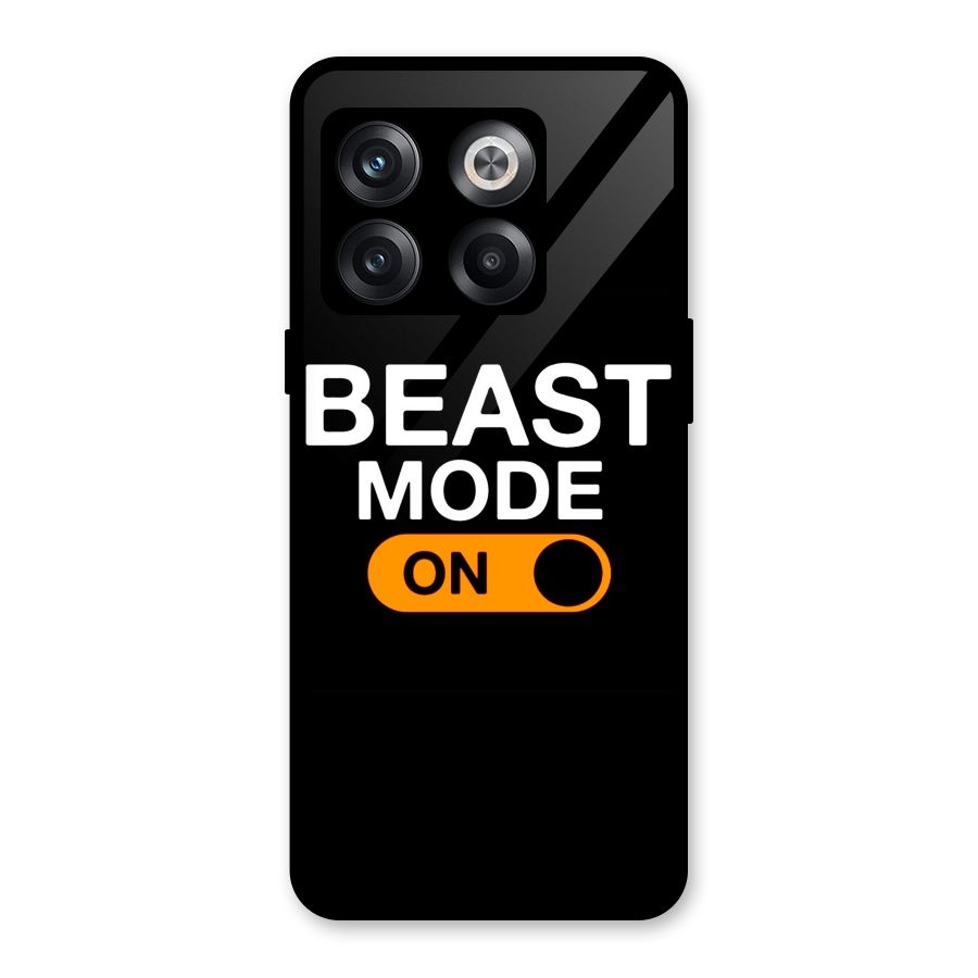 Beast Mode Switched On Glass Back Case for OnePlus 10T