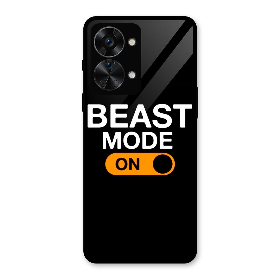 Beast Mode Switched On Glass Back Case for OnePlus Nord 2T