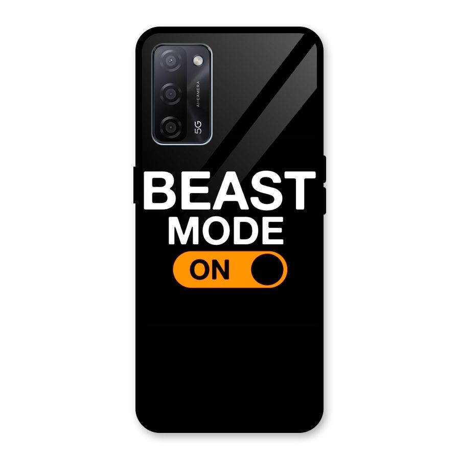 Beast Mode Switched On Glass Back Case for Oppo A53s 5G