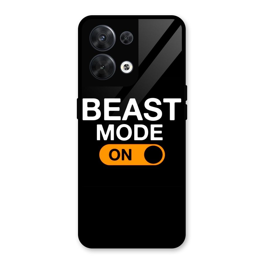 Beast Mode Switched On Glass Back Case for Oppo Reno8 5G