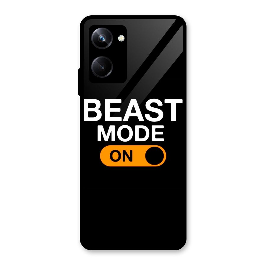 Beast Mode Switched On Glass Back Case for Realme 10 Pro