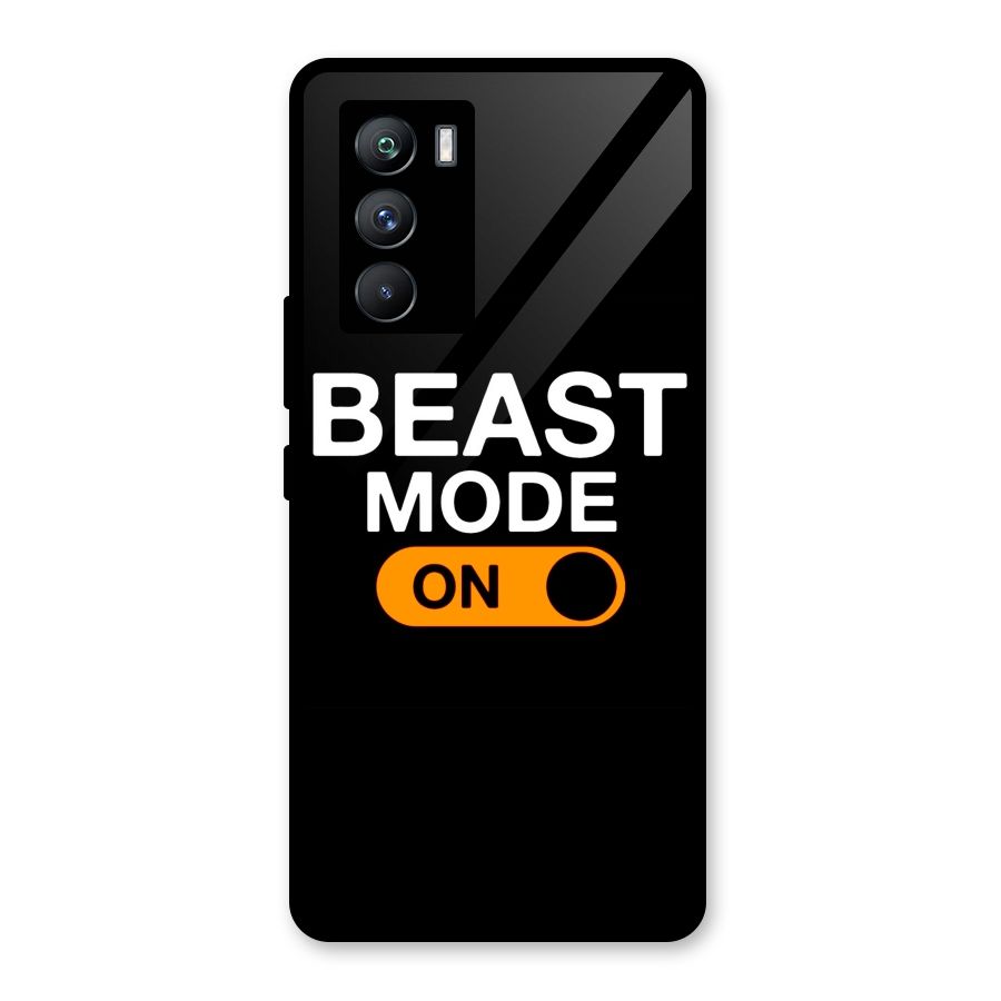 Beast Mode Switched On Glass Back Case for Vivo iQOO 9 SE