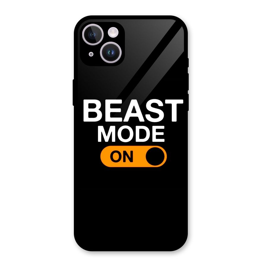 Beast Mode Switched On Glass Back Case for iPhone 14 Plus