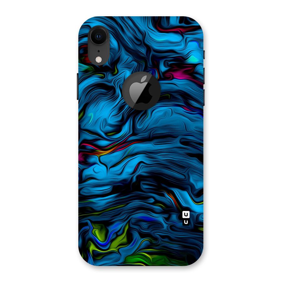 Beautiful Abstract Design Art Back Case for iPhone XR Logo Cut