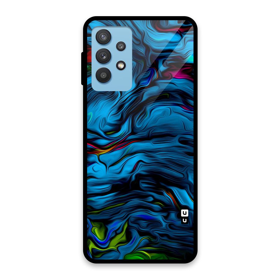 Beautiful Abstract Design Art Glass Back Case for Galaxy M32 5G