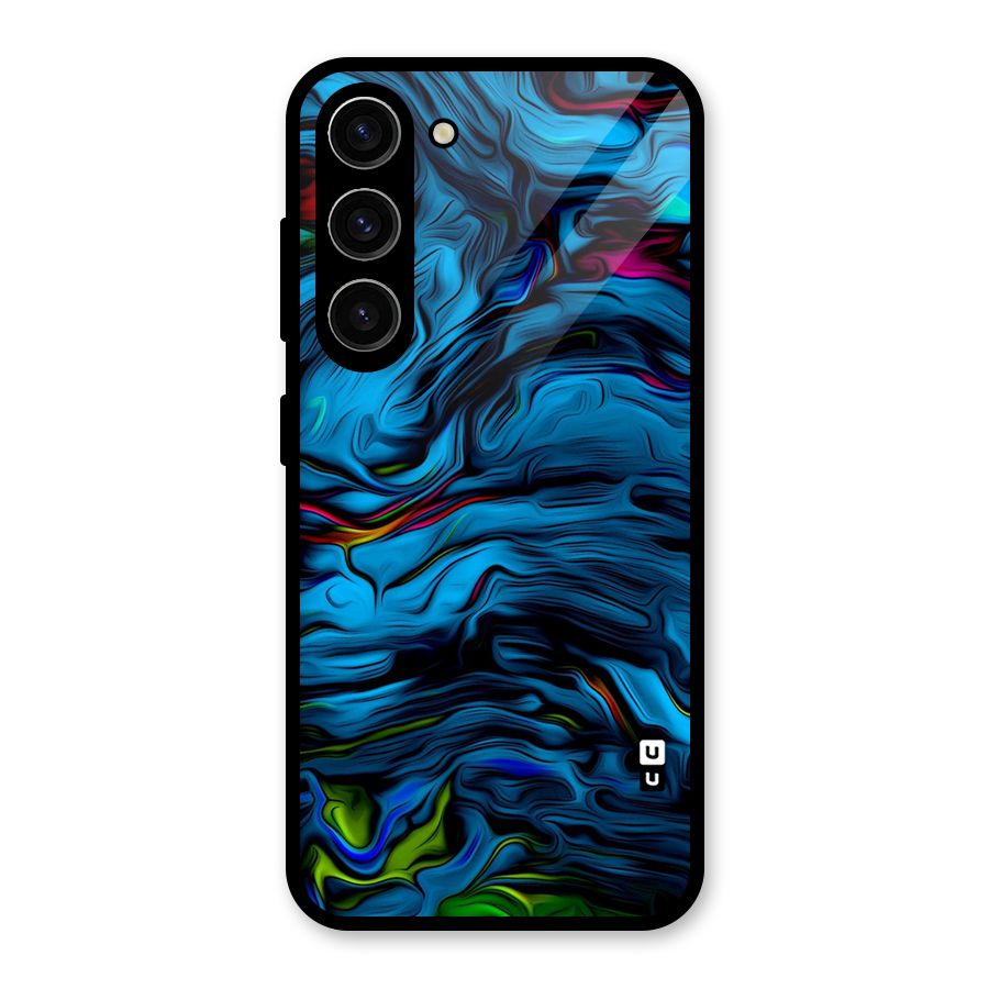 Beautiful Abstract Design Art Glass Back Case for Galaxy S23