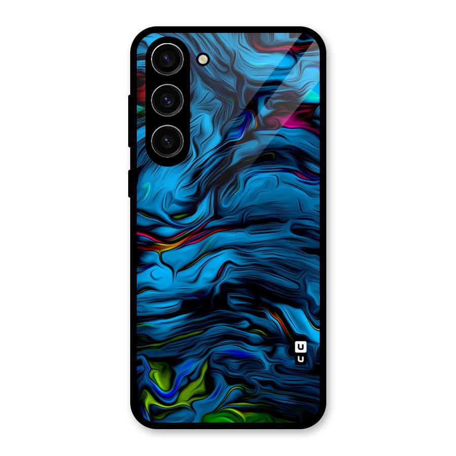 Beautiful Abstract Design Art Glass Back Case for Galaxy S23 Plus