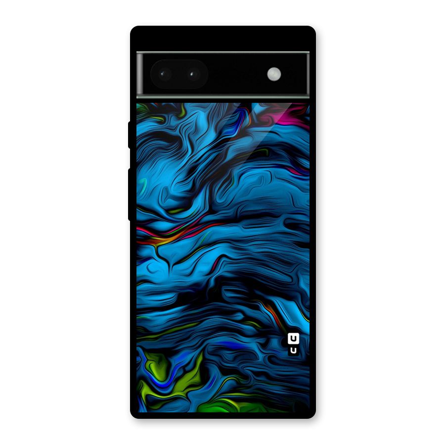Beautiful Abstract Design Art Glass Back Case for Google Pixel 6a